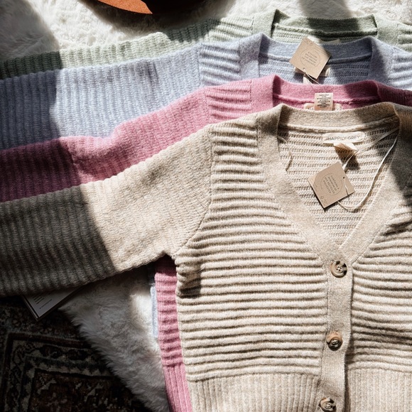 Happily Grey Pink Knitted Sweater Cardigan - Picture 9 of 10